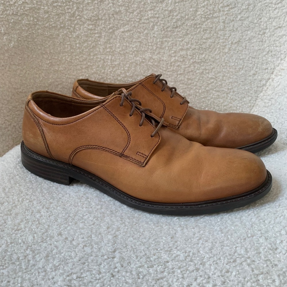 Men's Tabor Plain Toe Oxford Shoes Leather Calfskin 20-3360 Size 10 Lace Up